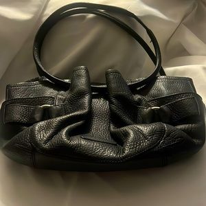 COLE HAAN Leather Large Bucket Shoulder Bag